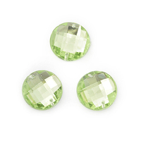 Стразы пришивные "Круг" MGE d=16 мм, цв.10.02 светлозеленый