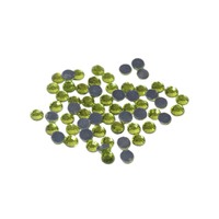 Стразы термоклеевыее стекло SS-20, d-5мм, оливин-салатовый