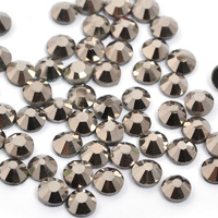 Стразы термоклеевыее стекло SS-20, JET HEMATITE