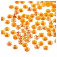 Стразы термоклеевыее пластик HTF-1.SS-16.099, оранжевый перламутр1