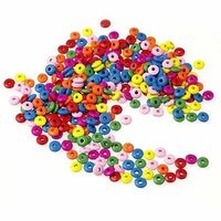 Бусины деревянные круглые, d=10мм, ассорти