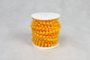 Бусы на бобине, d= 8мм, желтый