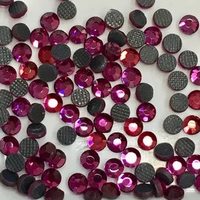 Стразы термоклеевые стекло SS-16, d=4мм, Fuchsia
