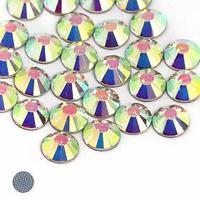 Стразы термоклеевые стекло SS-12, d=4мм, Crystal AB