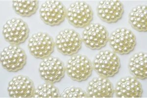 Полубусины пластик клеевые 