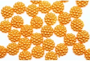 Полубусины пластик клеевые 