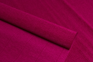 Бумага гофрированная Италия 50см х 2,5м, 180гр, цв.984 темно-малиновая
