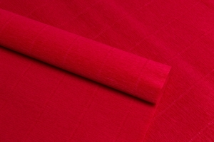 Бумага гофрированная Италия 50см х 2,5м, 180гр, цв.980 красная