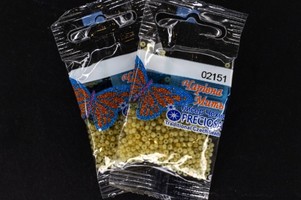 Бисер чешский Preciosa, цв.02151 салатовый, 10/0, круглый непрозрачный восковой, 5 гр