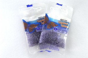 Бисер чешский Preciosa, цв.02121 сиреневый, 10/0, круглый непрозрачный восковой, 5 гр