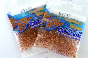 Бисер чешский Preciosa, цв.01112 коричневый, 10/0, круглый прозрачный, 5 гр