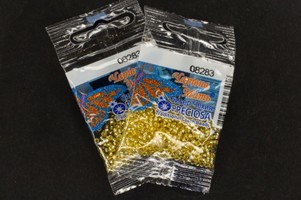 Бисер чешский Preciosa, цв.08283 желтый, 10/0, круглый полупрозрачный, 5 гр