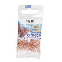 Бисер чешский Preciosa, цв.08288 оранжевый, 10/0, круглый полупрозрачный, 5 гр