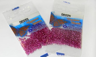 Бисер чешский Preciosa, цв.08225 лиловый, 10/0, круглый полупрозрачный, 5 гр