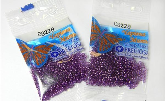 Бисер чешский Preciosa, цв.08228 сиреневый, 10/0, круглый полупрозрачный, 5 гр
