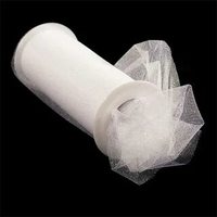 Фатин с гилттером средней жесткости, ширина 150 мм, белый