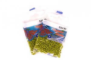 Бисер чешский Preciosa, цв.53430 оливковый, 10/0, круглый непрозрачный, 5 гр