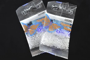 Бисер чешский Preciosa, цв.02090 белый, 10/0, круглый непрозрачный, 5 гр