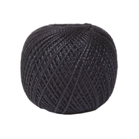 Нитки для вязания Ирис (100% хлопок), 25г/150м, цв.7214 черный