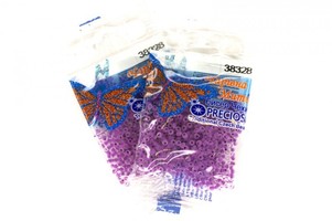 Бисер чешский Preciosa, цв.38328 сиреневый, 10/0, круглый полупрозрачный матовый, 5 гр