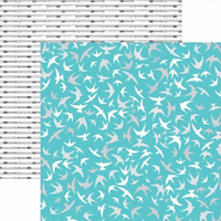 Бумага для скрапбукинга 30,5х30,5 см 180 гр/м двусторон Это лето, Полет