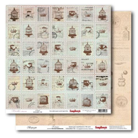 Бумага для скрапбукинга 30,5х30,5 см 180 гр/м двусторон Версаль, Капелла