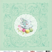 Бумага для скрапбукинга 30,5х30,5 см 180 гр/м односторон Сладости, Чайная