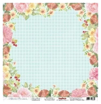 Бумага для скрапбукинга 30,5х30,5 см 180 гр/м односторон Сладости, Ягодный десерт