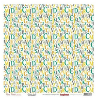 Бумага для скрапбукинга 30,5х30,5 см 180 гр/м односторон Лес чудес, Веселый алфавит