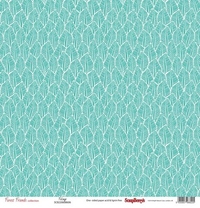 Бумага для скрапбукинга 30,5х30,5 см 180 гр/м односторон Лес чудес, В листве