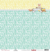 Бумага для скрапбукинга 30,5х30,5 см 180 гр/м односторон Лес чудес, Пушистый друг