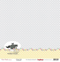 Бумага для скрапбукинга 30,5х30,5 см 180 гр/м односторон Лес чудес, Лесные друзья