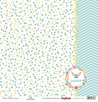 Бумага для скрапбукинга 30,5х30,5 см 180 гр/м односторон Лес чудес, Полянка