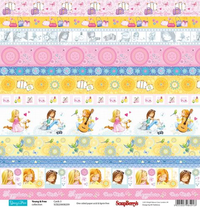 Бумага для скрапбукинга 30,5х30,5 см 180 гр/м односторон Подружки, Карточки 3