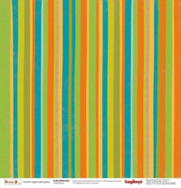 Бумага для скрапбукинга 30,5х30,5 см 180 гр/м двусторон Басик, Какой чудесный день