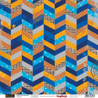 Бумага для скрапбукинга 30,5х30,5 см 180 гр/м двусторон Новые приключения басика , Маяк