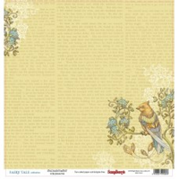 Бумага для скрапбукинга 30,5х30,5 см 180 гр/м двусторон Сказка про фей, Волшебство