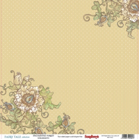 Бумага для скрапбукинга 30,5х30,5 см 180 гр/м двусторон Сказка про фей, Таинственный лес