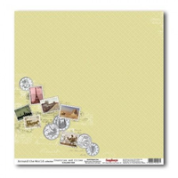 Бумага для скрапбукинга 30,5х30,5 см 180 гр/м односторон Вокруг света, Города и страны