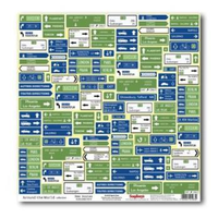 Бумага для скрапбукинга 30,5х30,5 см 180 гр/м односторон Вокруг света, Новые маршруты