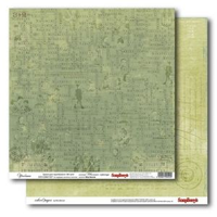 Бумага для скрапбукинга 30,5х30,5 см 180 гр/м двусторон Школьные страницы, Учебники