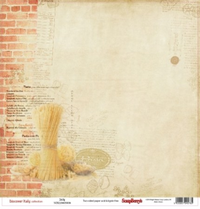 Бумага для скрапбукинга 30,5х30,5 см 180 гр/м двусторон Итальянские каникулы, Сицилия