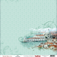 Бумага для скрапбукинга 30,5х30,5 см 180 гр/м двусторон Итальянские каникулы, Венеция