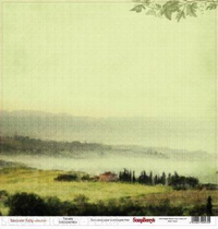 Бумага для скрапбукинга 30,5х30,5 см 180 гр/м двусторон Итальянские каникулы, Тоскана