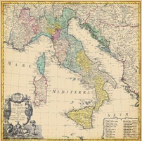 Бумага для скрапбукинга 30,5х30,5 см 180 гр/м двусторон Итальянские каникулы, Италия