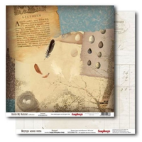 Бумага для скрапбукинга 30,5х30,5 см 180 гр/м двусторон Внутри моего лета, Лекторий