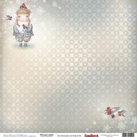 Бумага для скрапбукинга 30,5х30,5 см 180 гр/м двустор Однажды зимой, Зима пришла