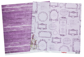 Бумага для скрапбукинга 30,5х30,5 см 180 гр/м двустор Новогодний пейзаж, Рождественская ярмарка