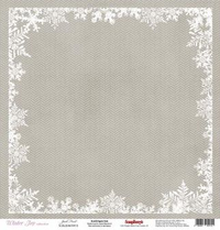 Бумага для скрапбукинга 30,5х30,5 см 180 гр/м одностор Зимнее утро, Морозко