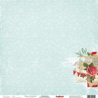 Бумага для скрапбукинга 30,5х30,5 см 180 гр/м одностор Зимнее утро, Сказка